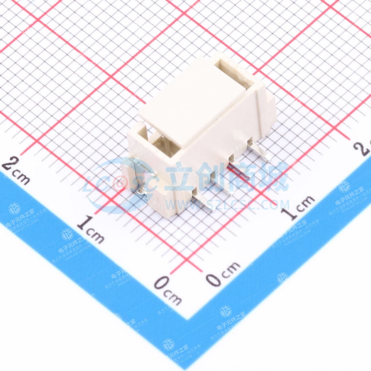 1x4P 间距:2.54mm 立贴