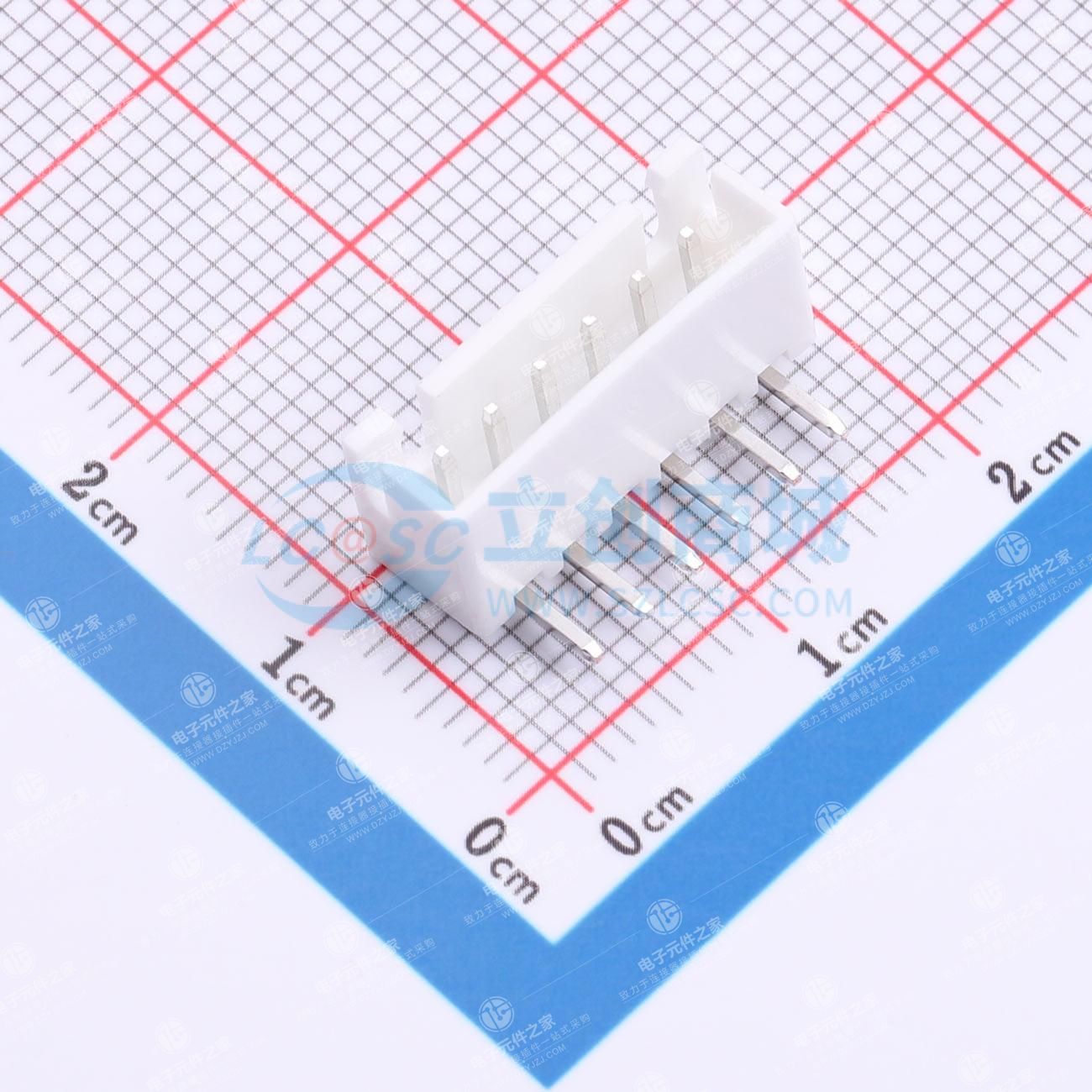 1x6P 间距:2.5mm 弯插 系列:XH