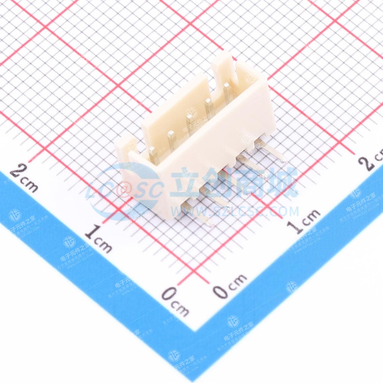1x5P 间距:2.54mm 弯插 系列:XH