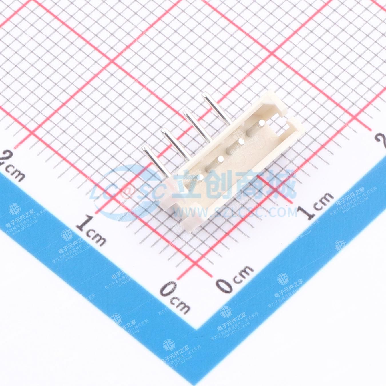 1x4P 间距:2.54mm 弯插