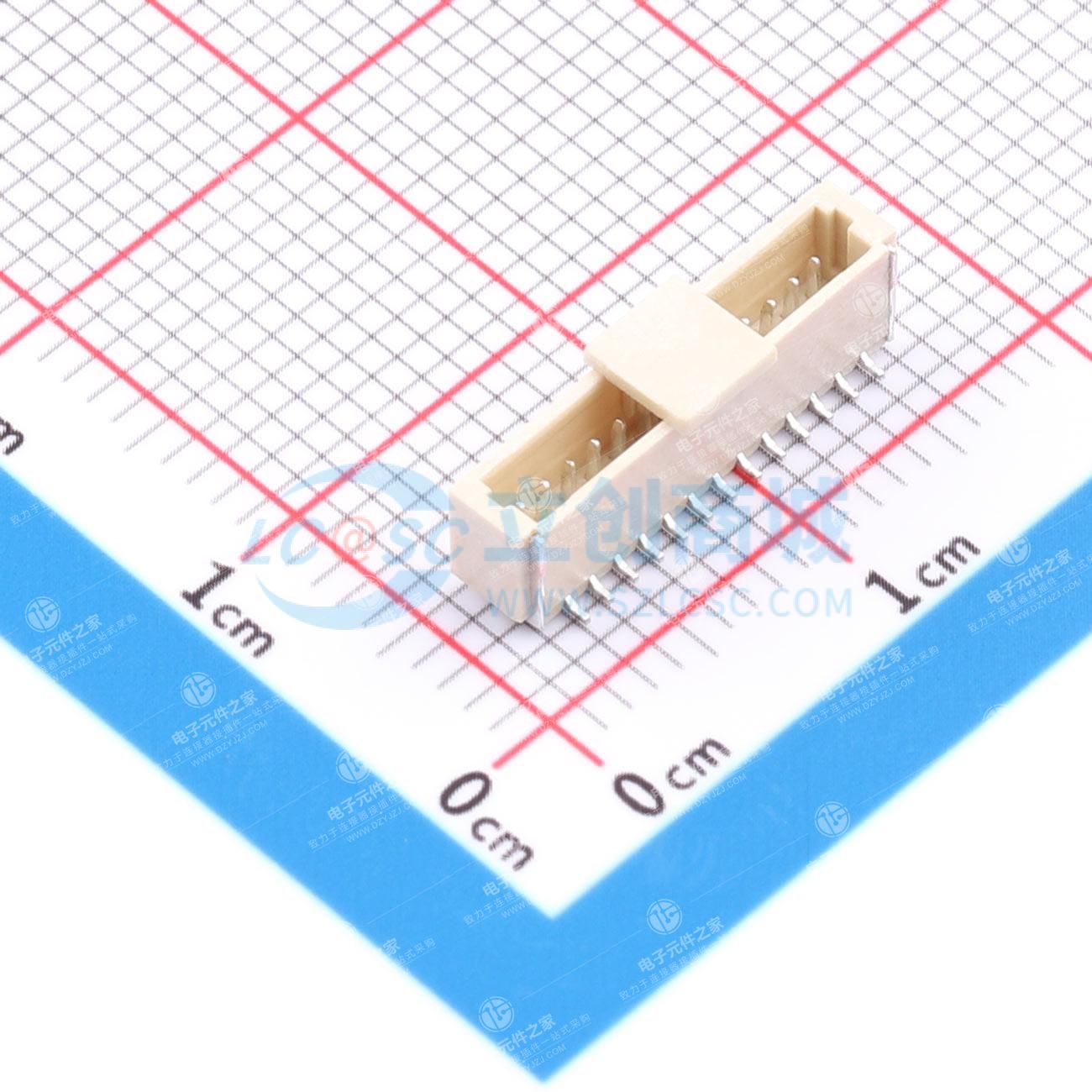1x13P 间距:1mm 立贴