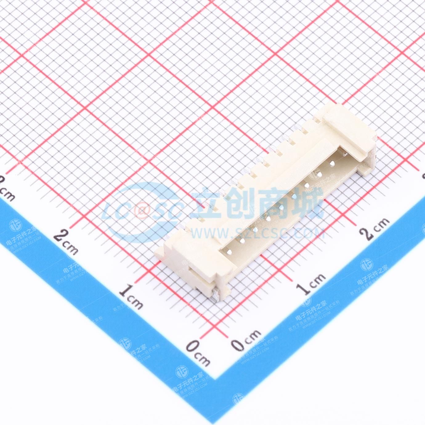1x11P 间距:2mm 卧贴