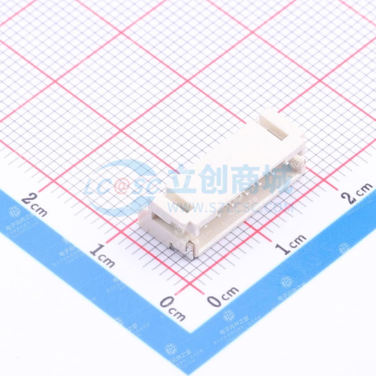 1x7P 间距:2mm 卧贴 系列:PH