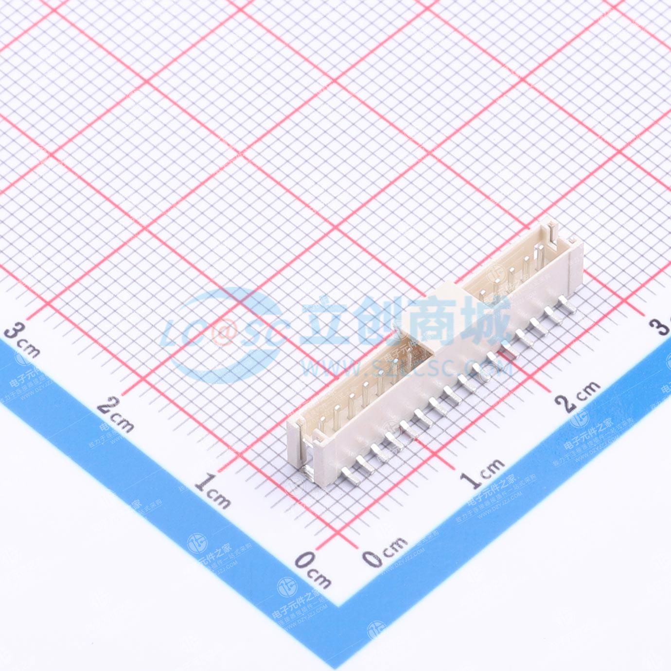 1x12P 间距:1.5mm 立贴