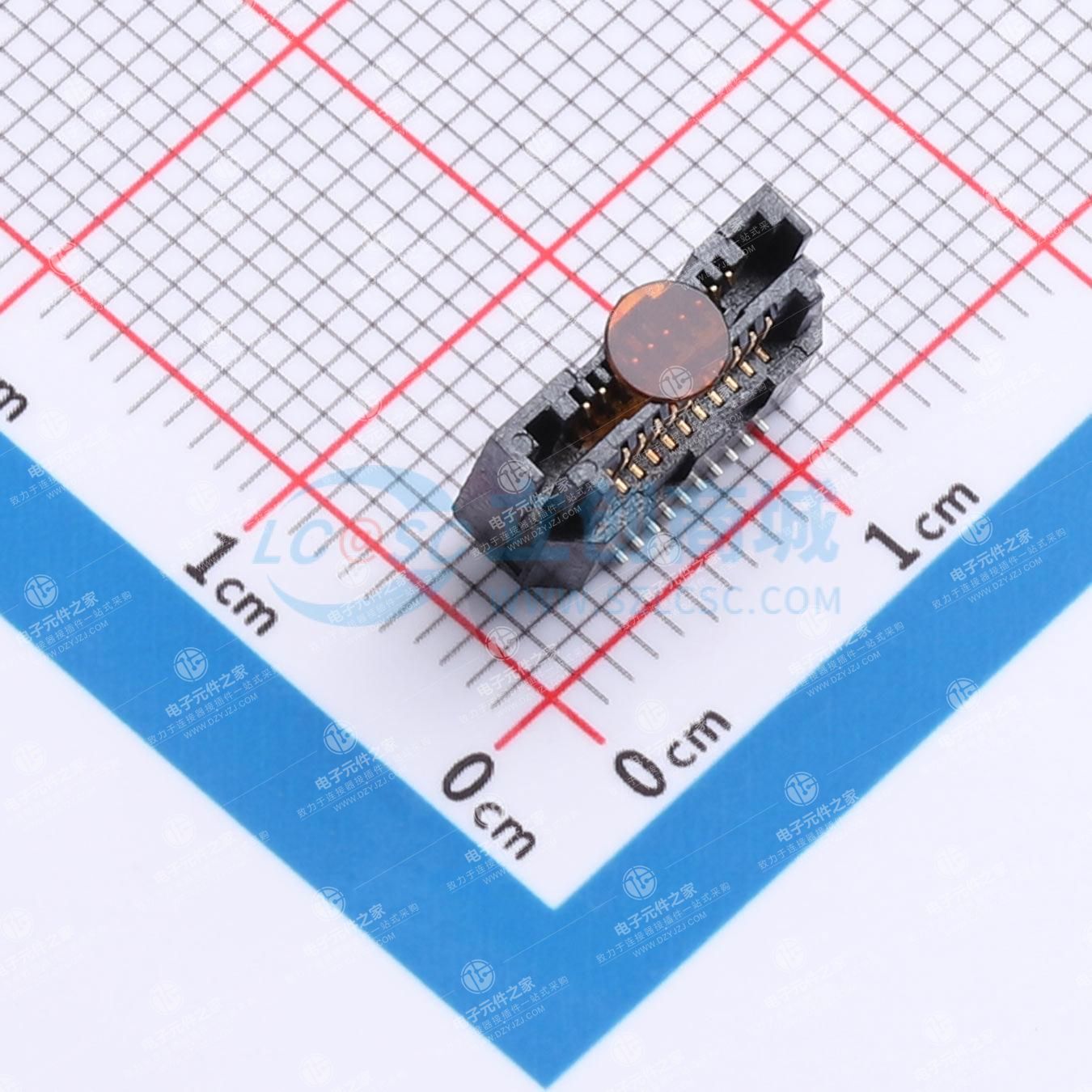 PIN:20P 间距:0.64mm 立贴
