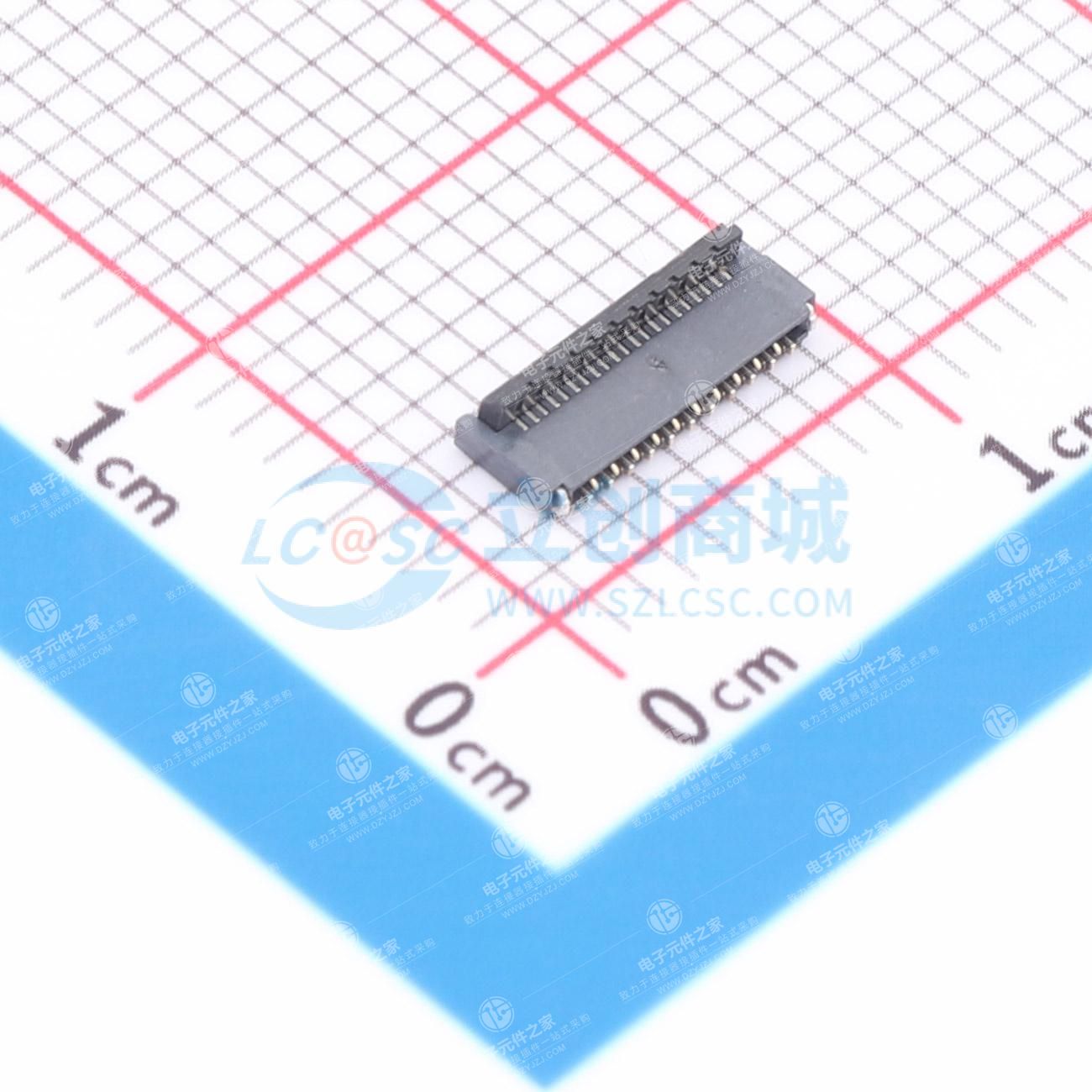 翻盖式 双侧触点/上下接 P数:21P 间距:0.3mm