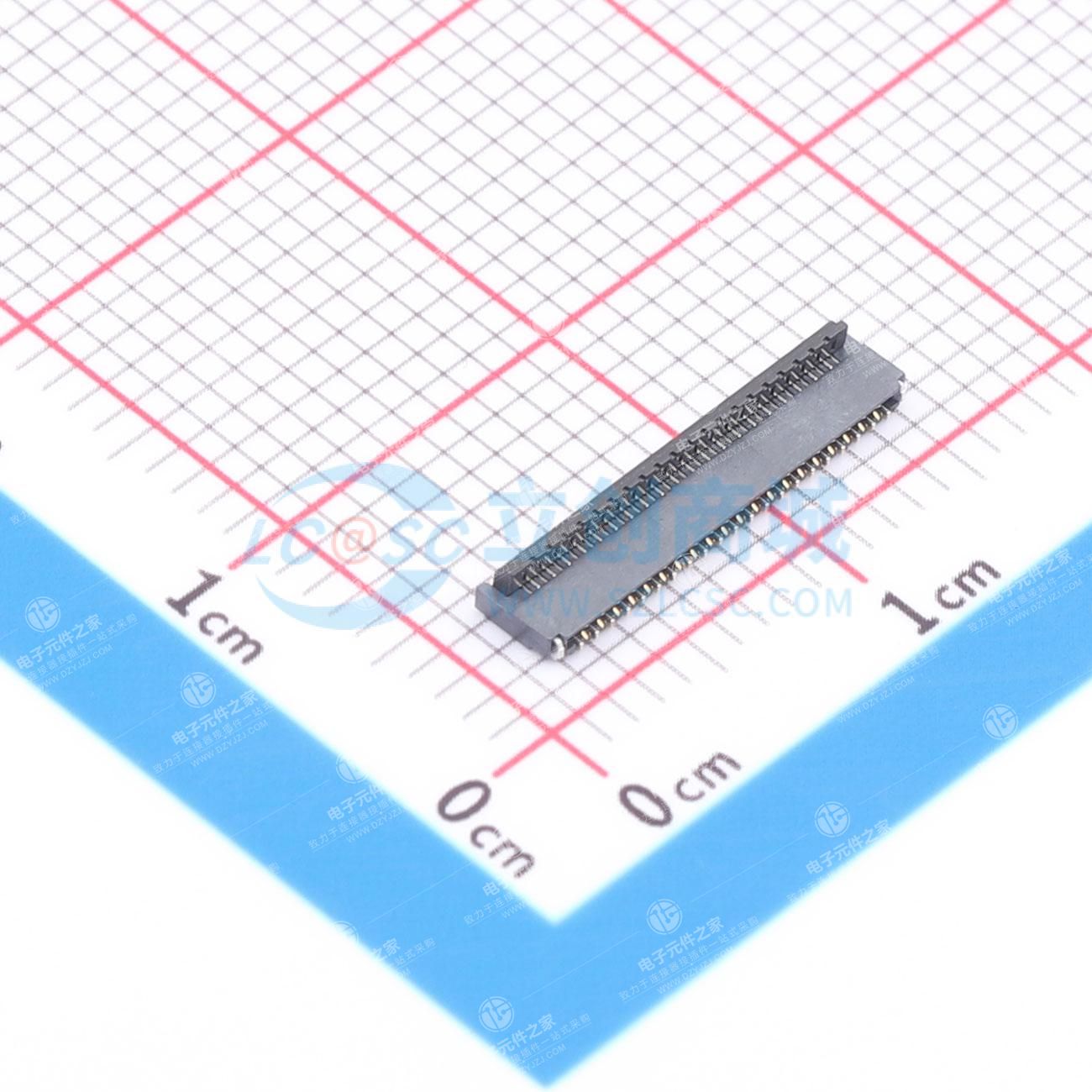 翻盖式 双侧触点/上下接 P数:41P 间距:0.3mm