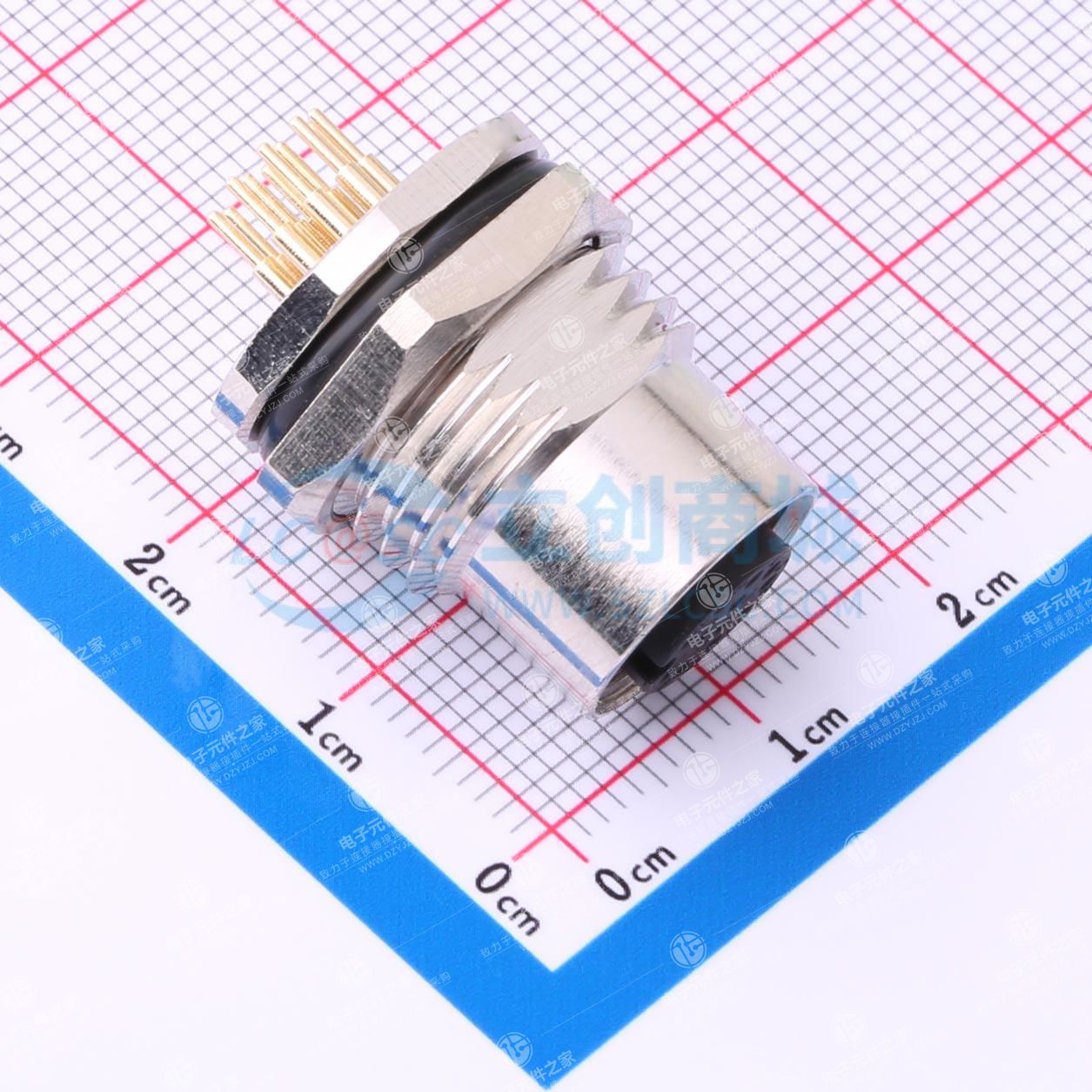 M12板后安装孔型插座PCB式