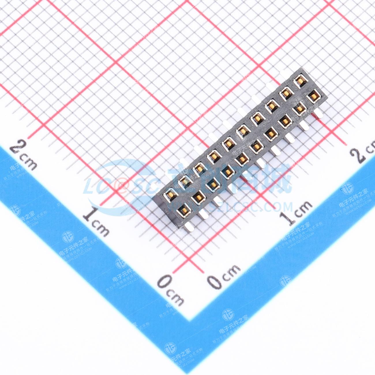 2x10P 间距:2mm 立贴