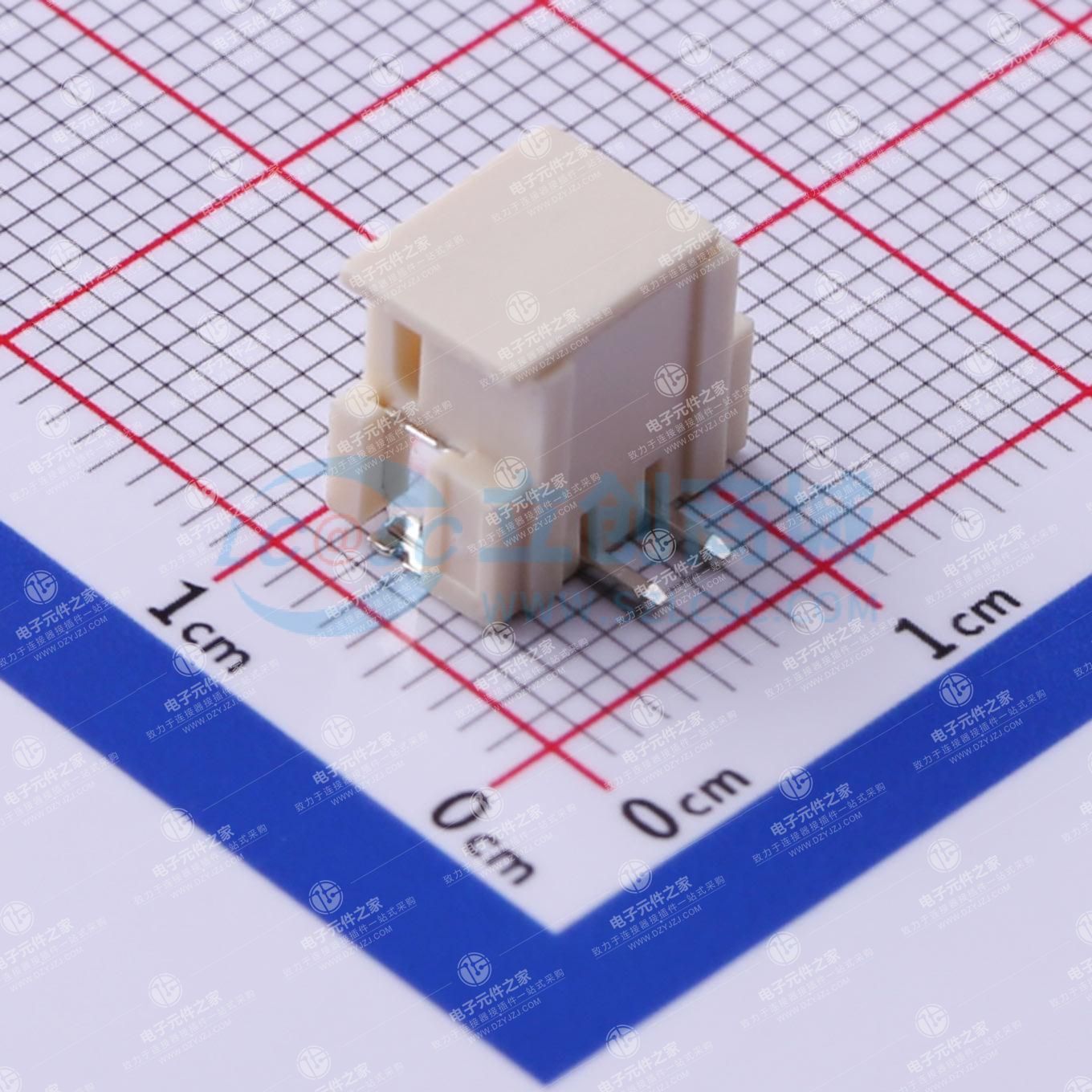 1x2P 间距:2.5mm 立贴