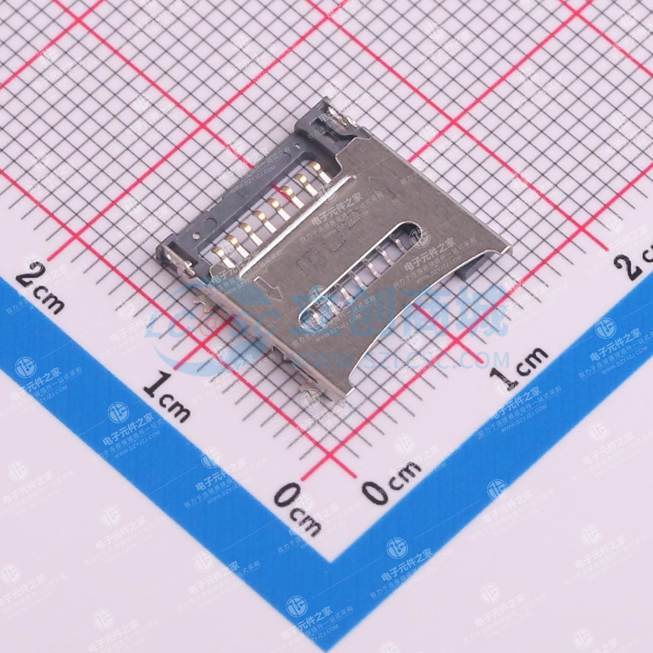 翻盖式 MicroSD卡(TF卡) 卡座