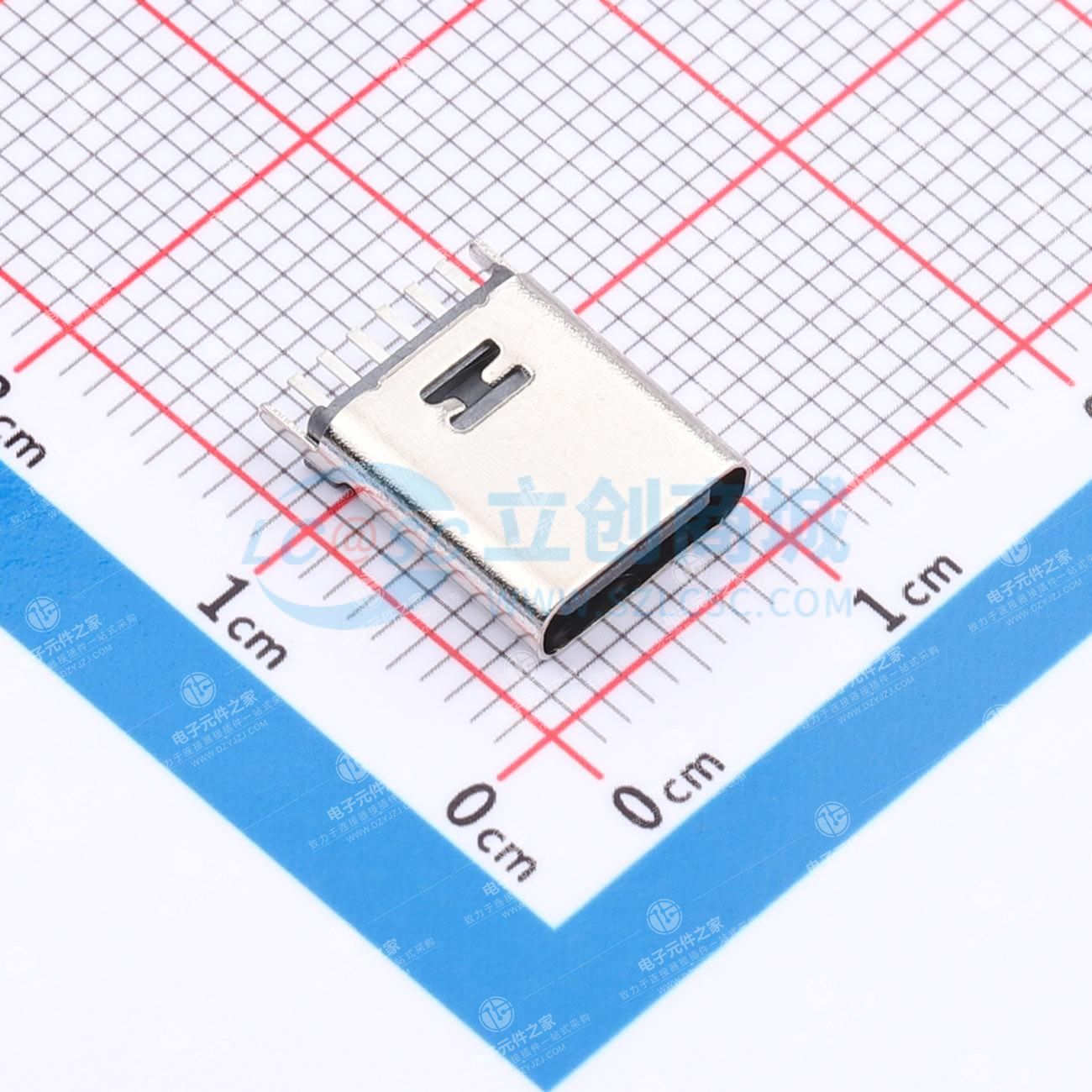 2.0 TYPE C 2~5A大电流 TYPE-C PD快充 插件立式 尺寸中型
