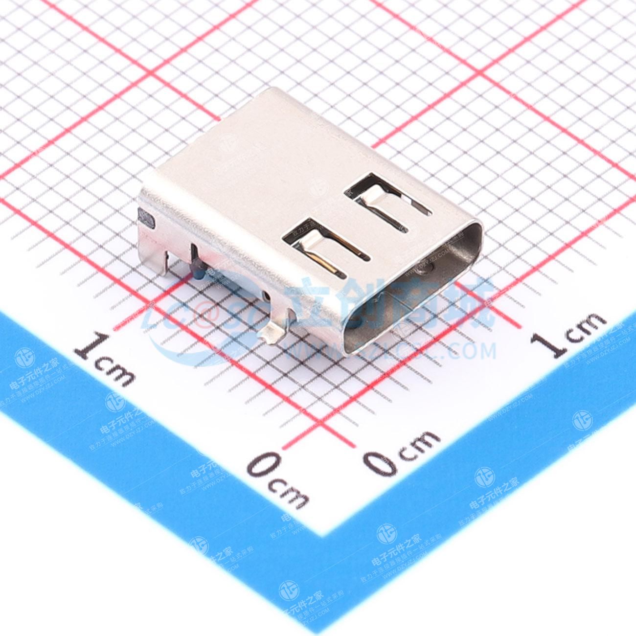 3.1 TYPE C GND-DIP 插件卧式 尺寸大型 加长型 前插后贴 贴片卧式