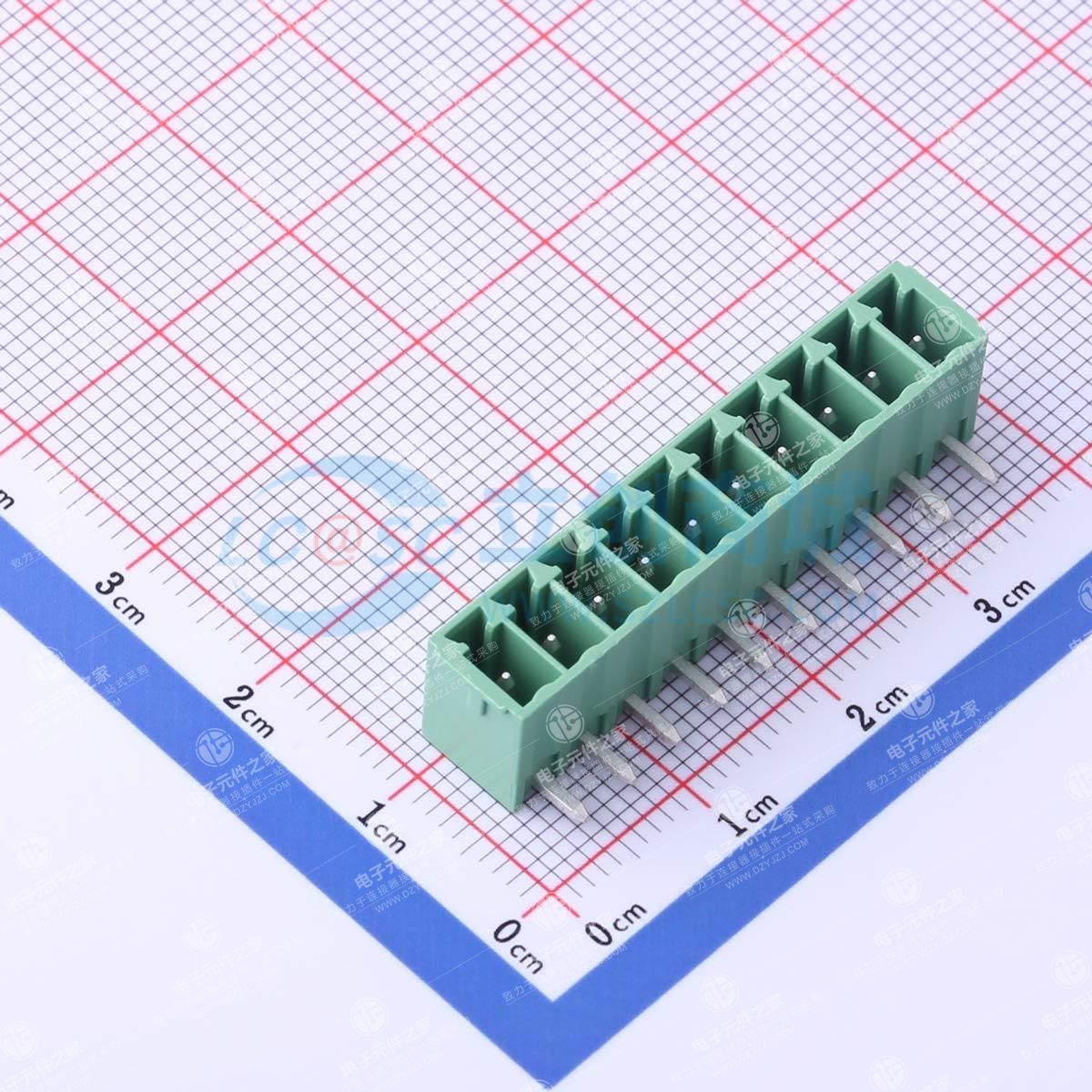 绿色 1x10P 3.5mm 排数:1 每排P数:10