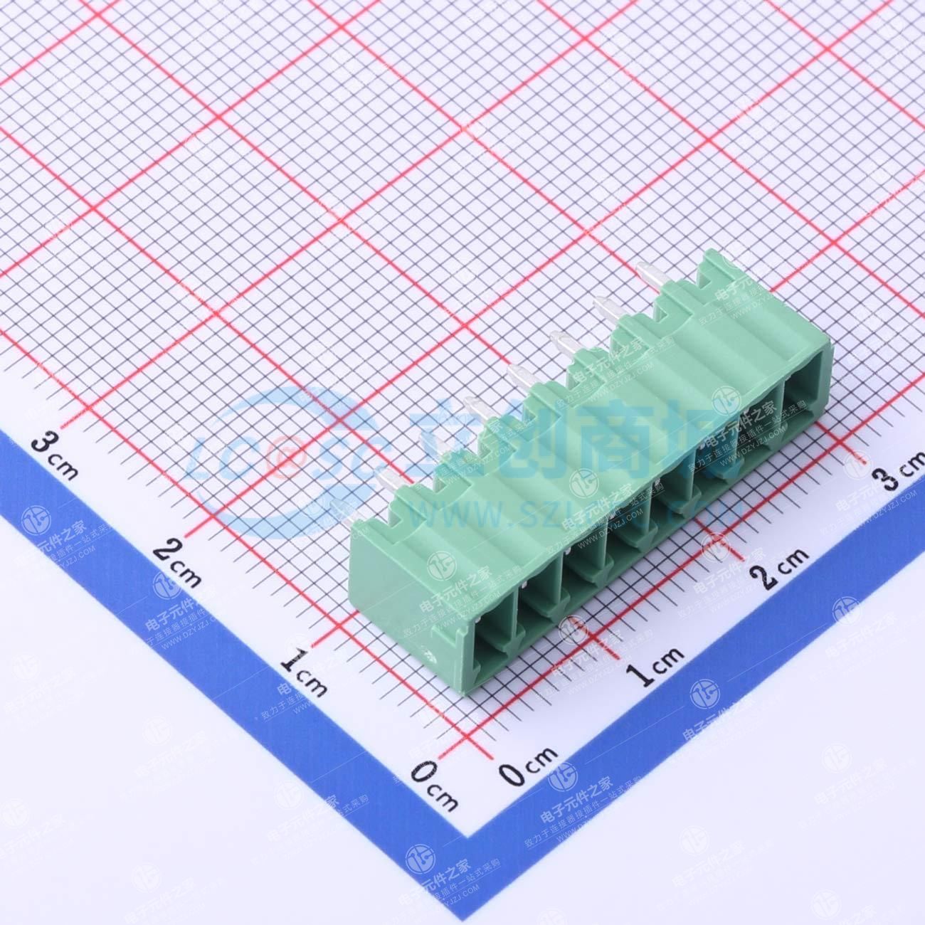 绿色 1x8P 3.5mm 排数:1 每排P数:8