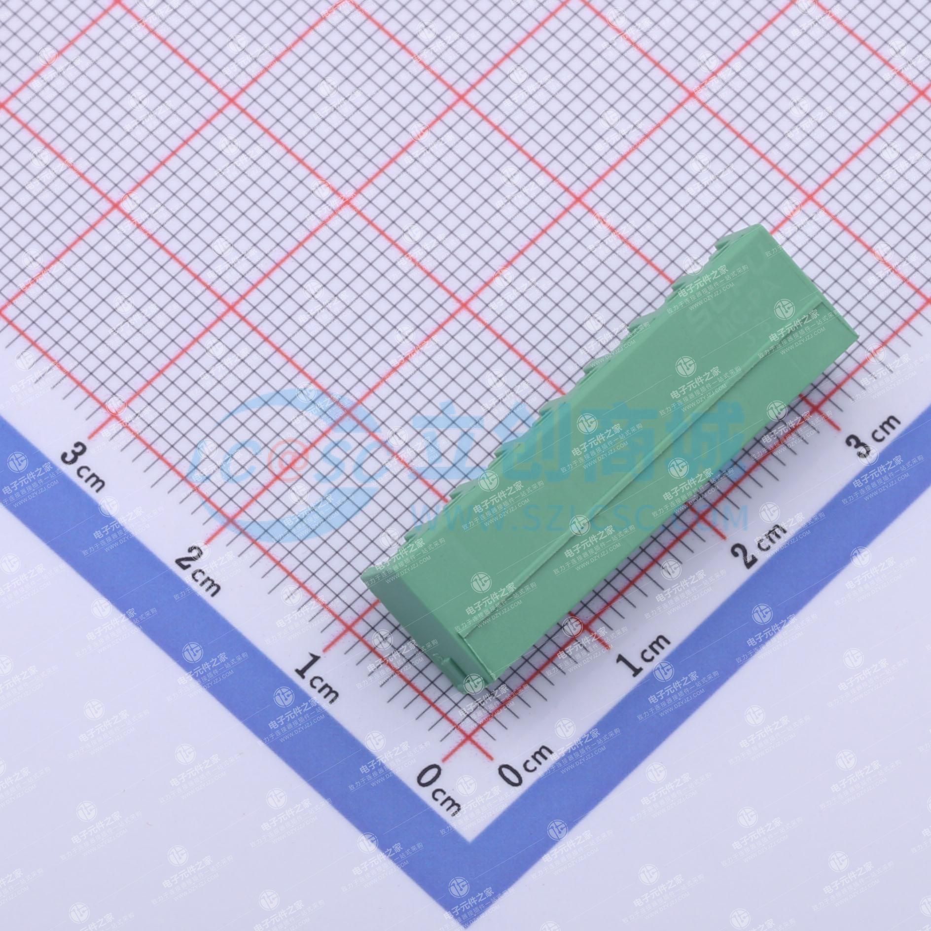 绿色 1x8P 3.81mm 排数:1 每排P数:8