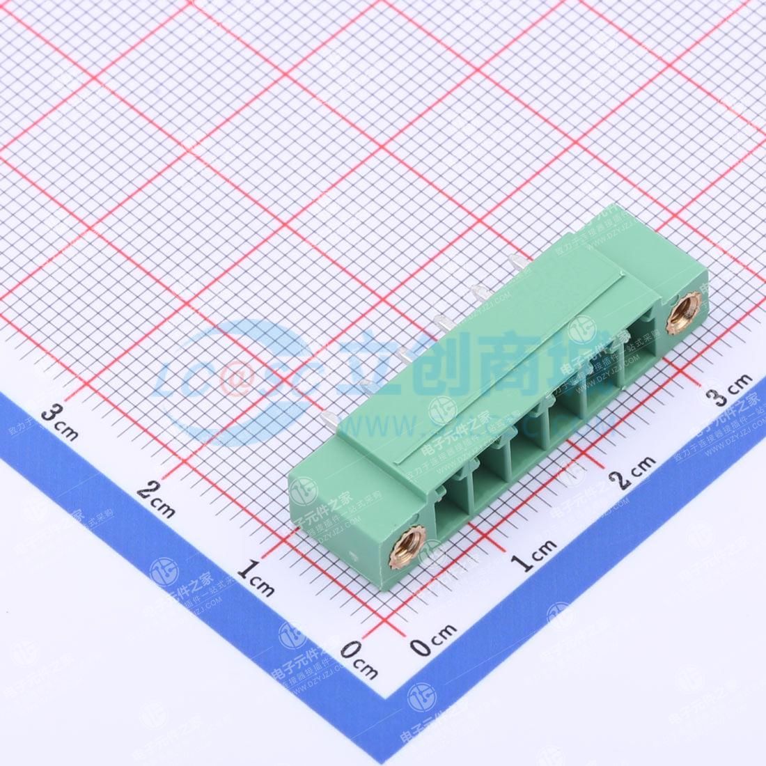 螺丝固定 1x6P 3.81mm 排数:1 每排P数:6