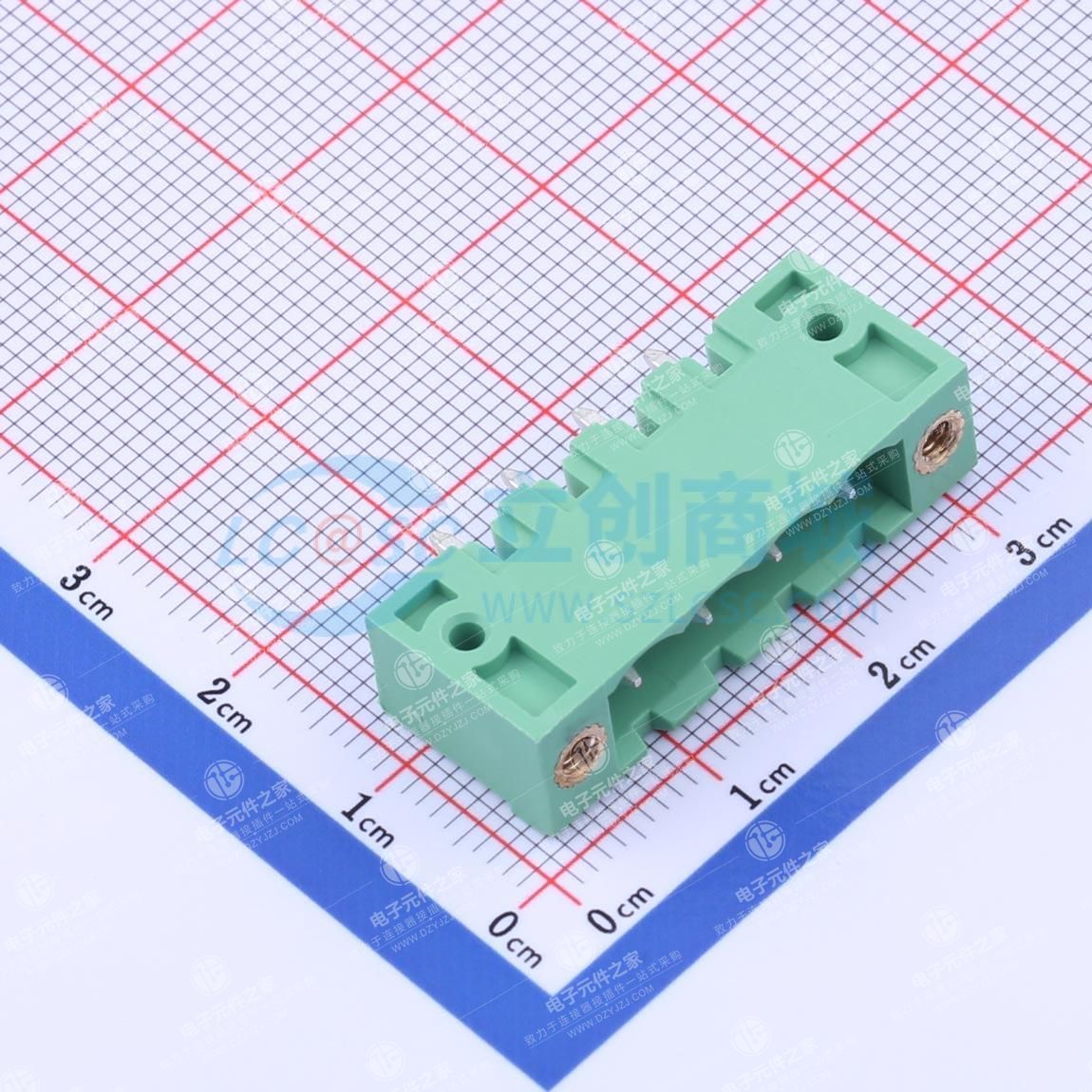 绿色 螺丝固定 1x4P 5.08mm 排数:1 每排P数:4