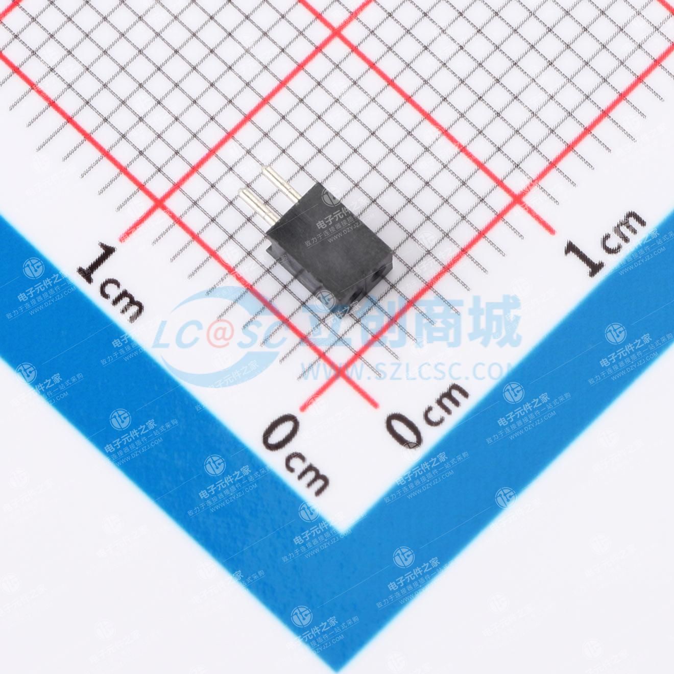 1x2P 间距:1.27mm 直插