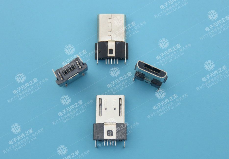 USB TYPE C 防水母座16P 沉板0.8 L=7.45mm 外壳四脚DIP