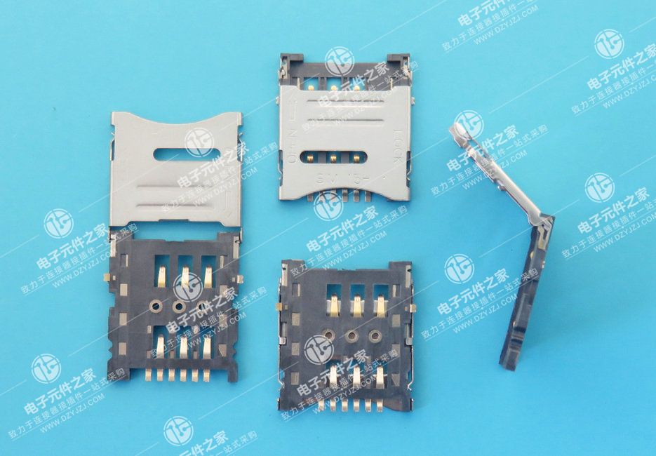 MICRO SIM 6PIN 掀盖式1.5H