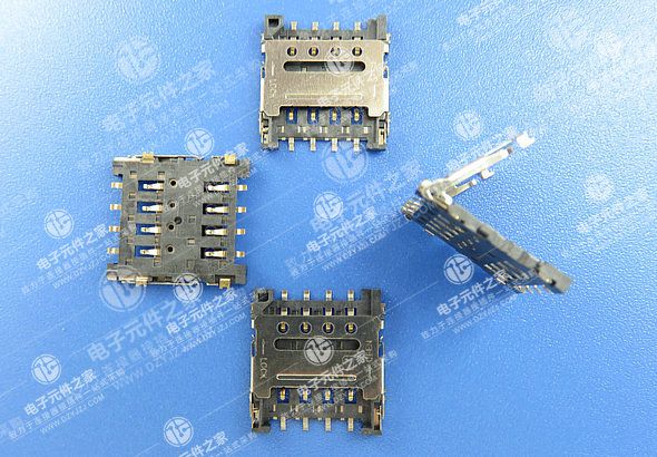 MICRO SIM CARD 2X4P 掀盖式1.5H