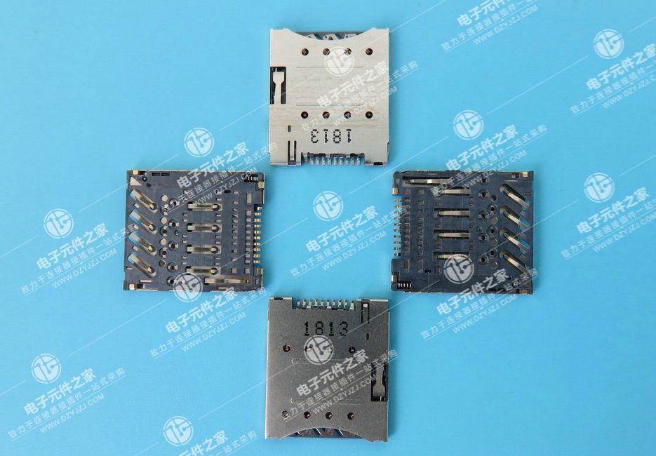 MICRO SIM PUSH 1.3H 防溃P 常开卡座
