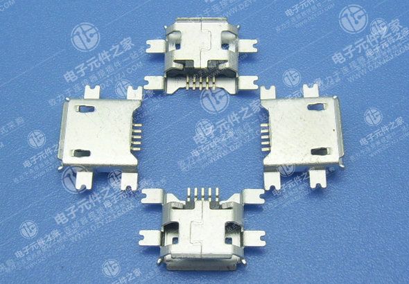MICRO USB 四脚贴片沉板1.2