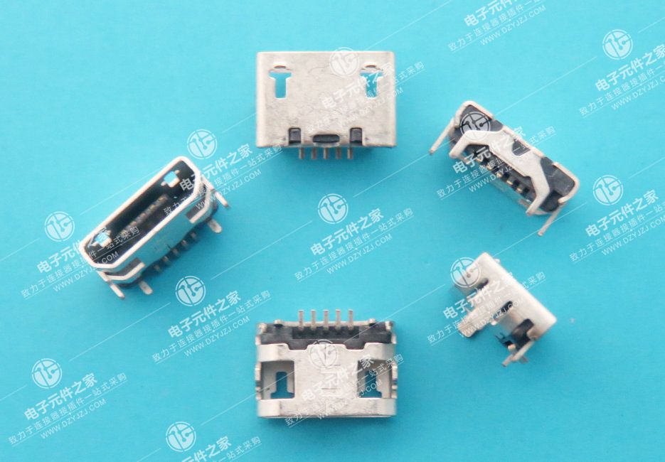 MICRO USB 5PIN 小牛角7.15-4.85无卷边无柱