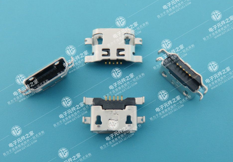 MICRO USB 5P沉板1.2反向 无卷边