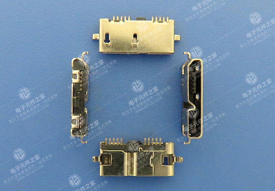 MICRO USB 3.0 两脚沉板无卷边