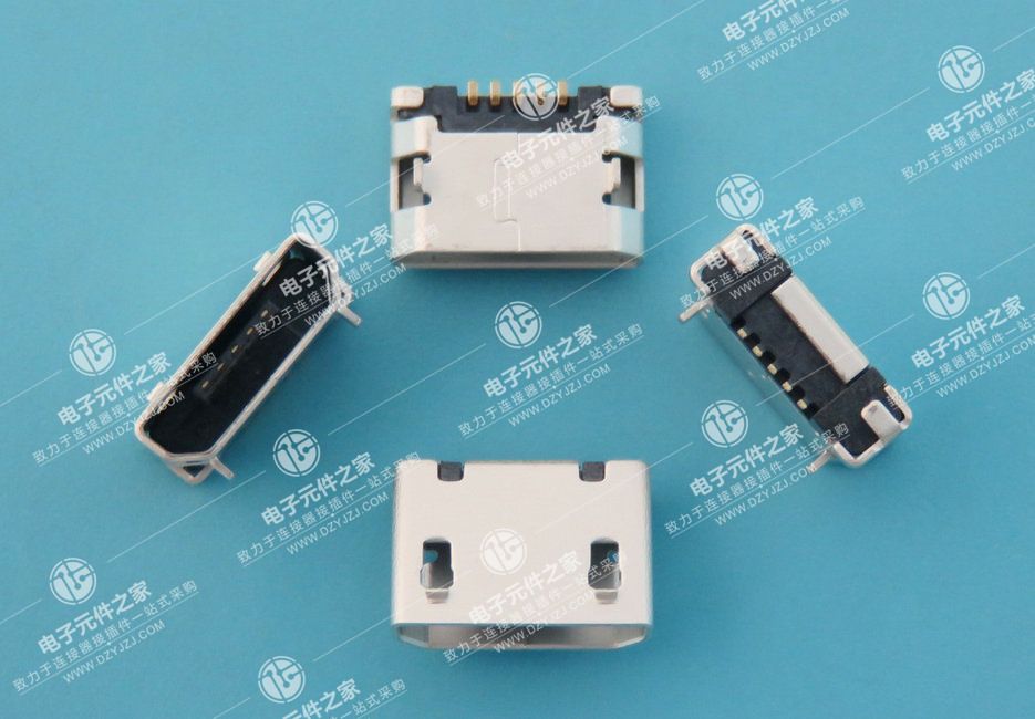 MICRO USB 5P 5.9 加固无卷边 无柱
