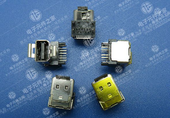 MINI DP SMT式加弹片母座(中心高6.0）