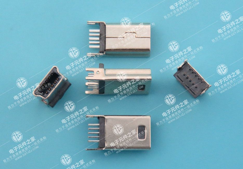 MINI USB 10P 公座鱼叉脚