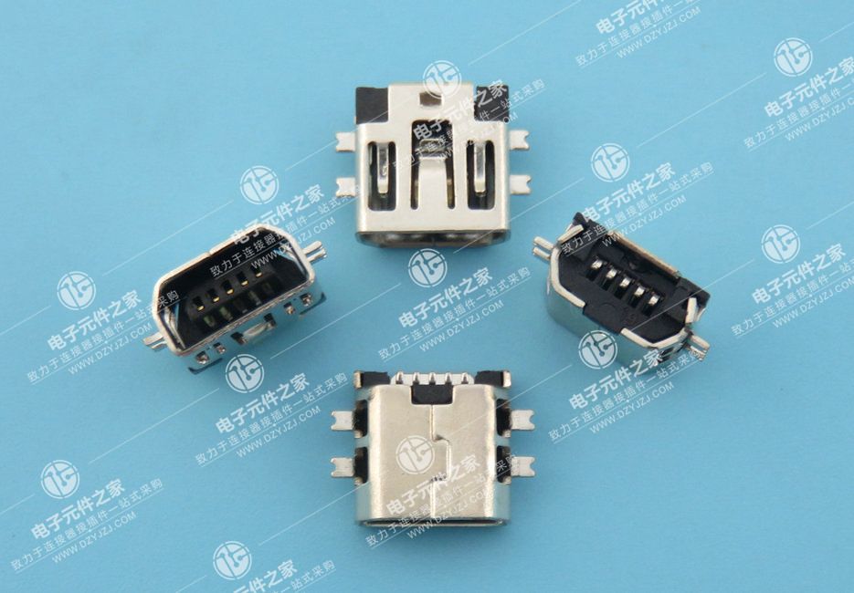 MINI USB 5P短体沉板1.8 AB口