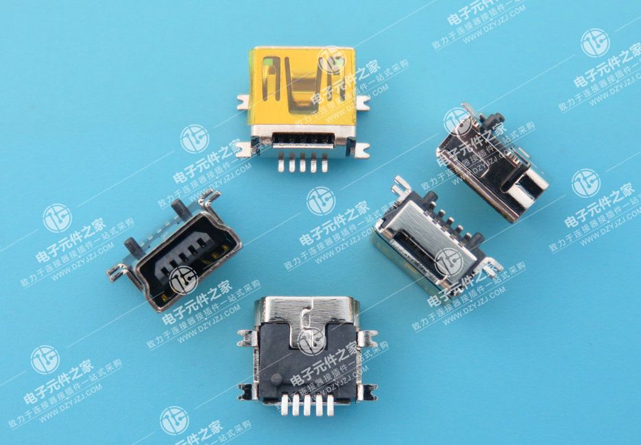 MINI USB 5PIN SMT TYPE短体
