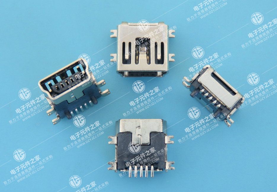 MINI USB 5PIN SMT TYPE短体