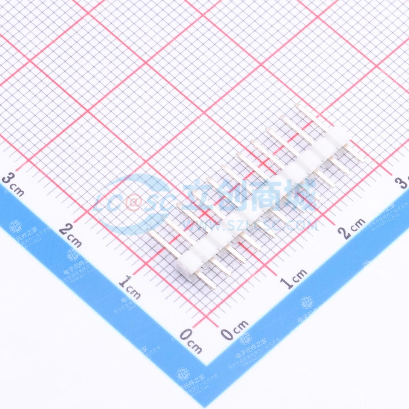 1x11P 间距:2.54mm 方针 直插
