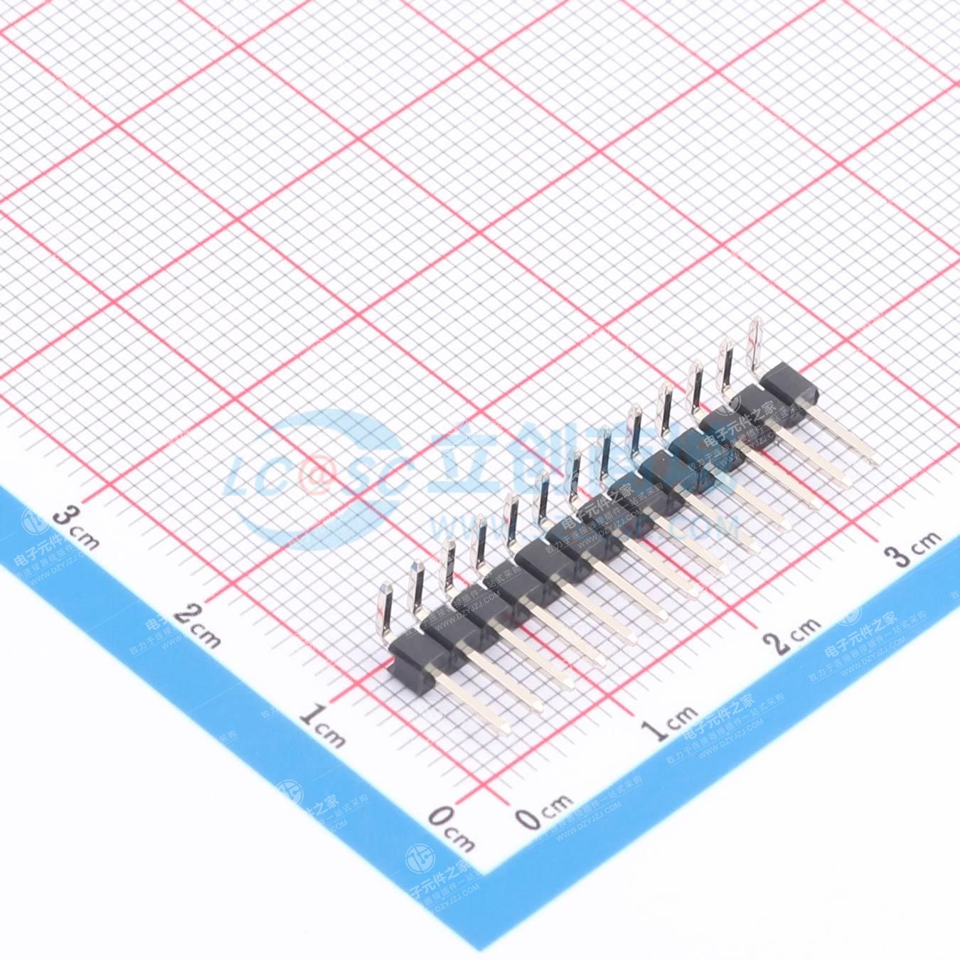 1x13P 间距:2.54mm 方针 弯插