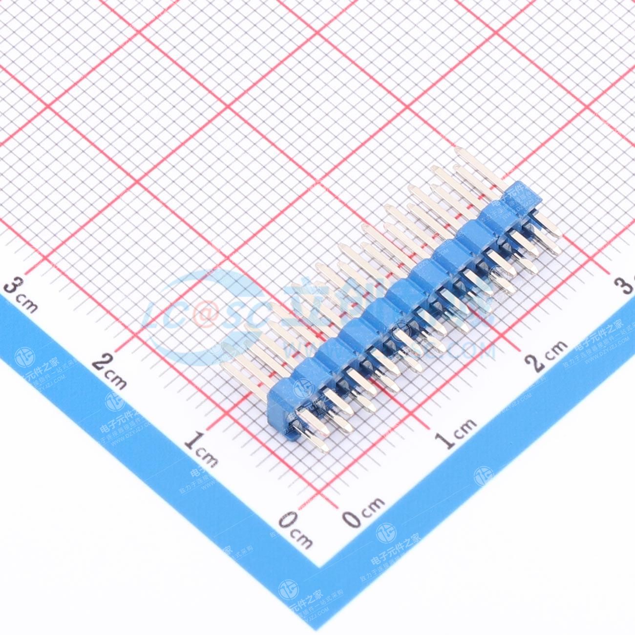 2x11P 间距:2.54mm 方针 直插
