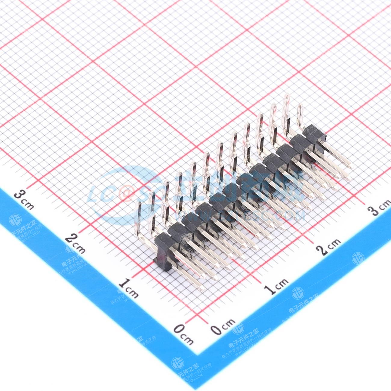 2x12P 间距:2.54mm 方针 弯插