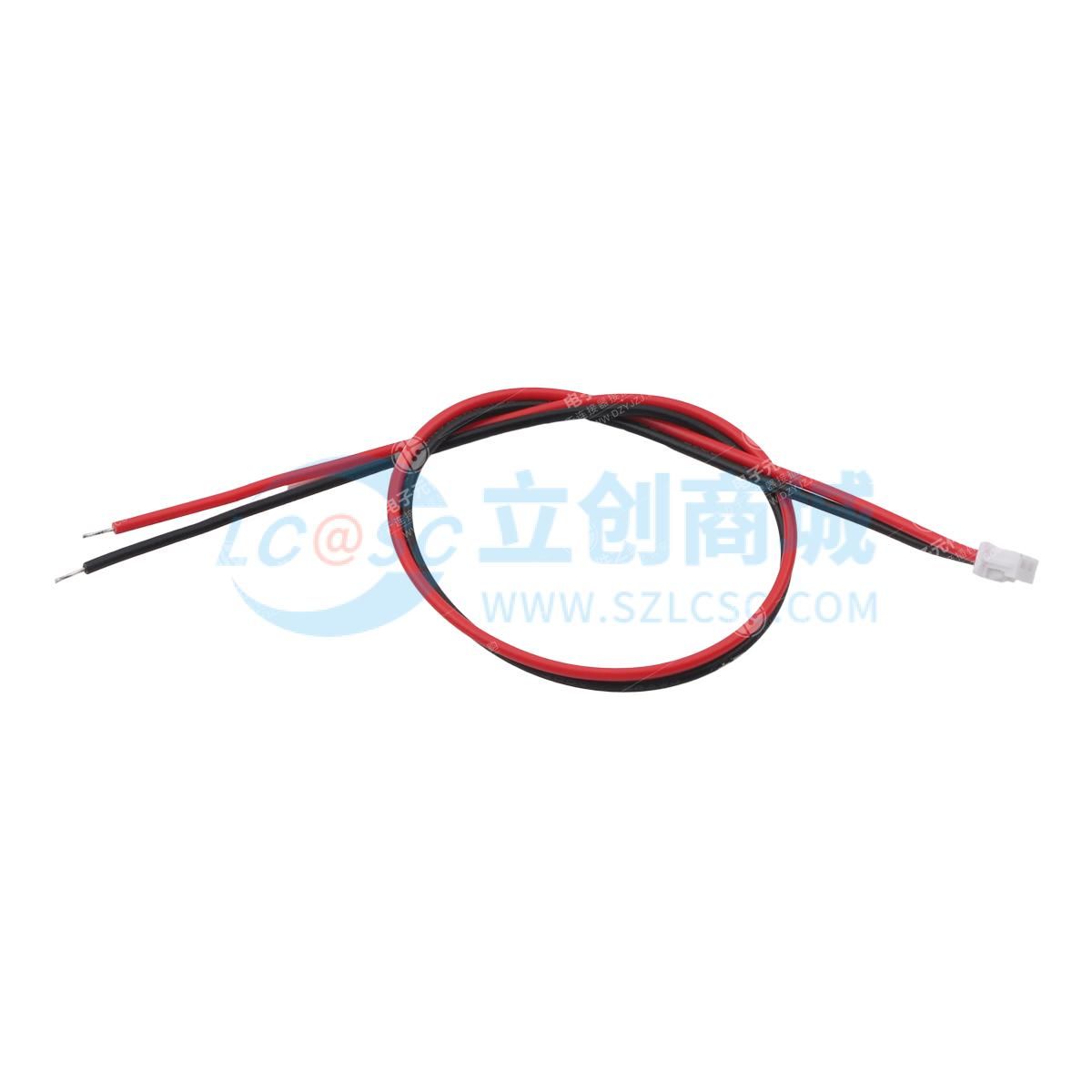 MX1.25mm-2P端子线 单头镀锡3mm 线长200mm 20AWG