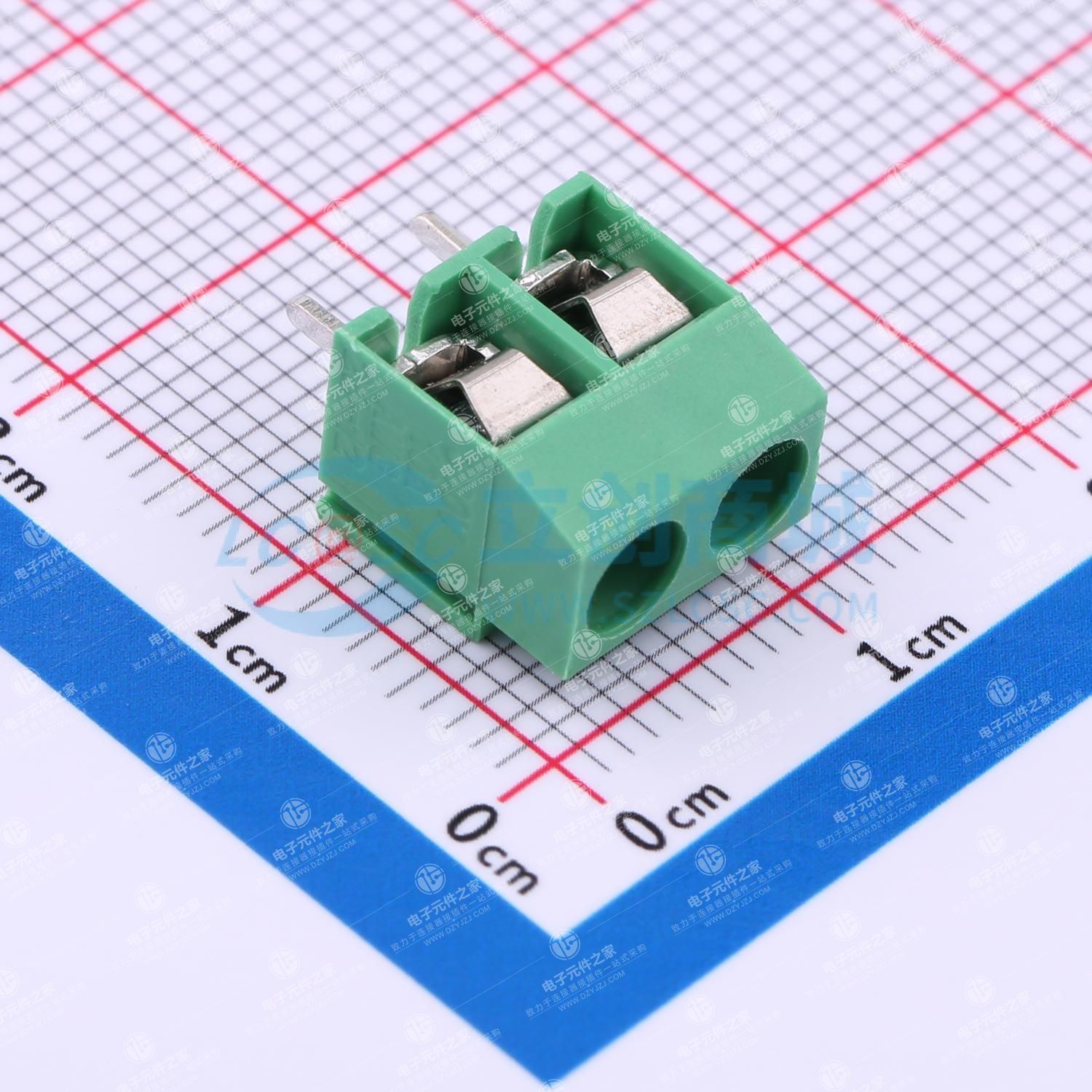1x2P 5mm 直插 排数:1 每排P数:2
