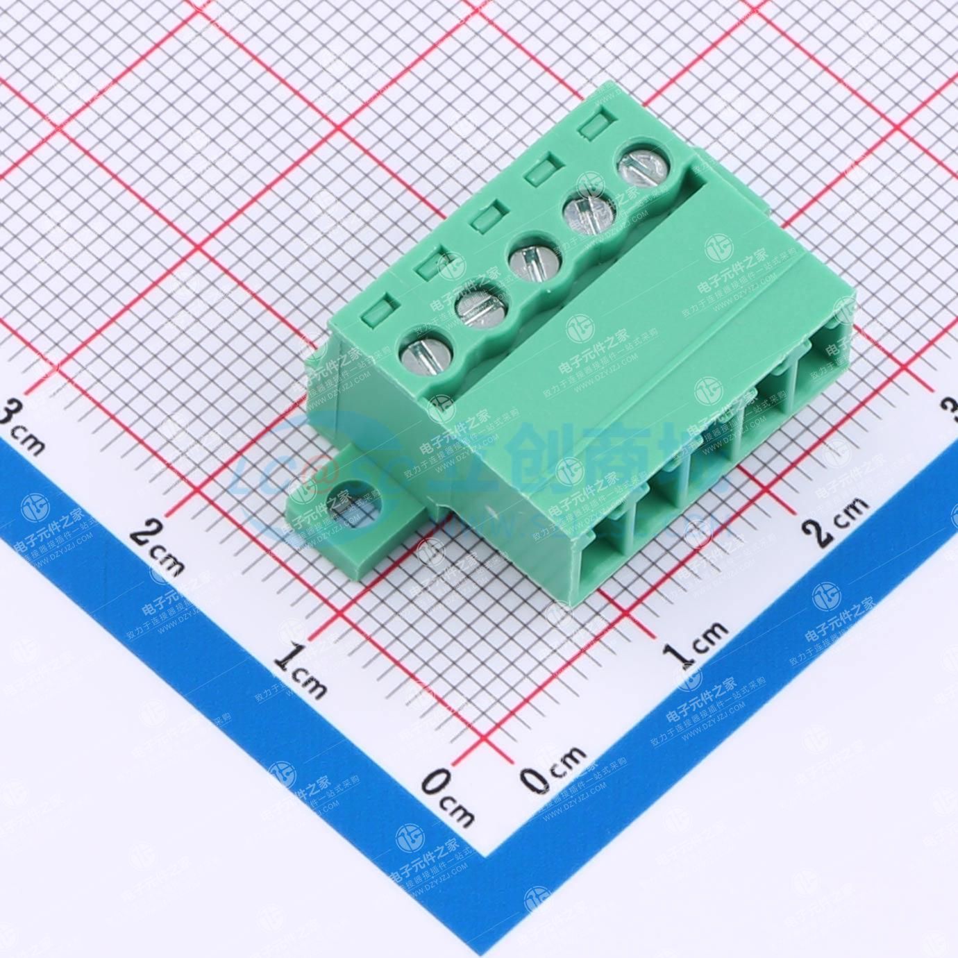 螺丝固定 1x5P 3.81mm 排数:1 每排P数:5