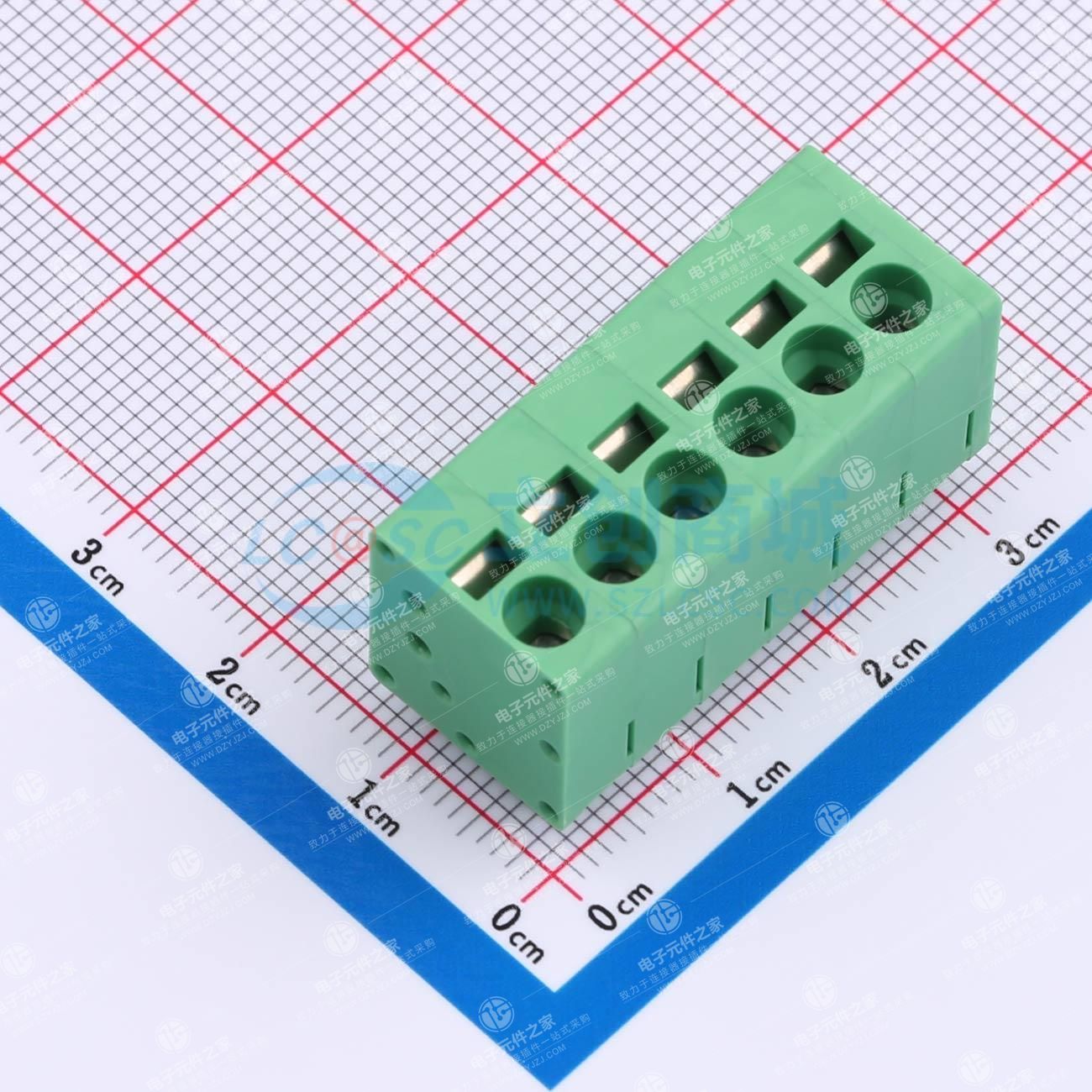 1x6P 5mm 每排P数:6 排数:1