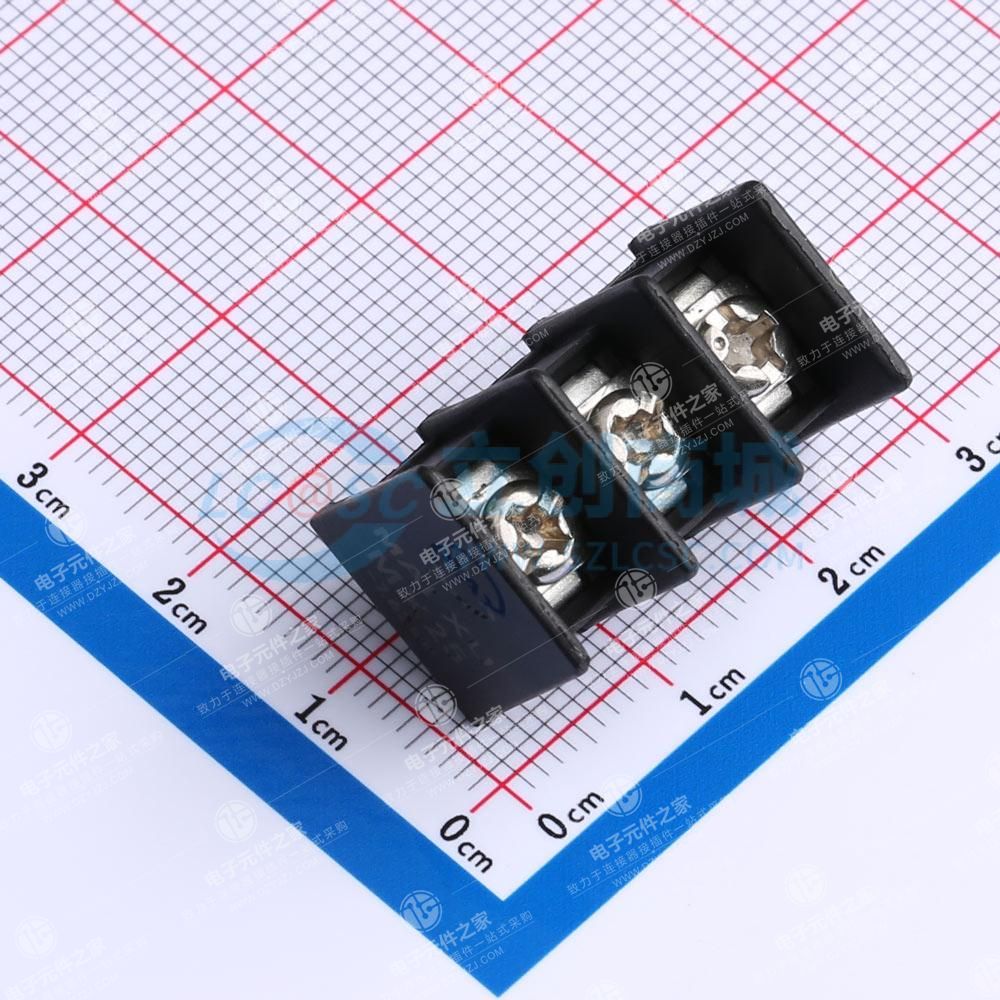 7.62mm 1x3P 直插 中脚 排数:1 每排P数:3