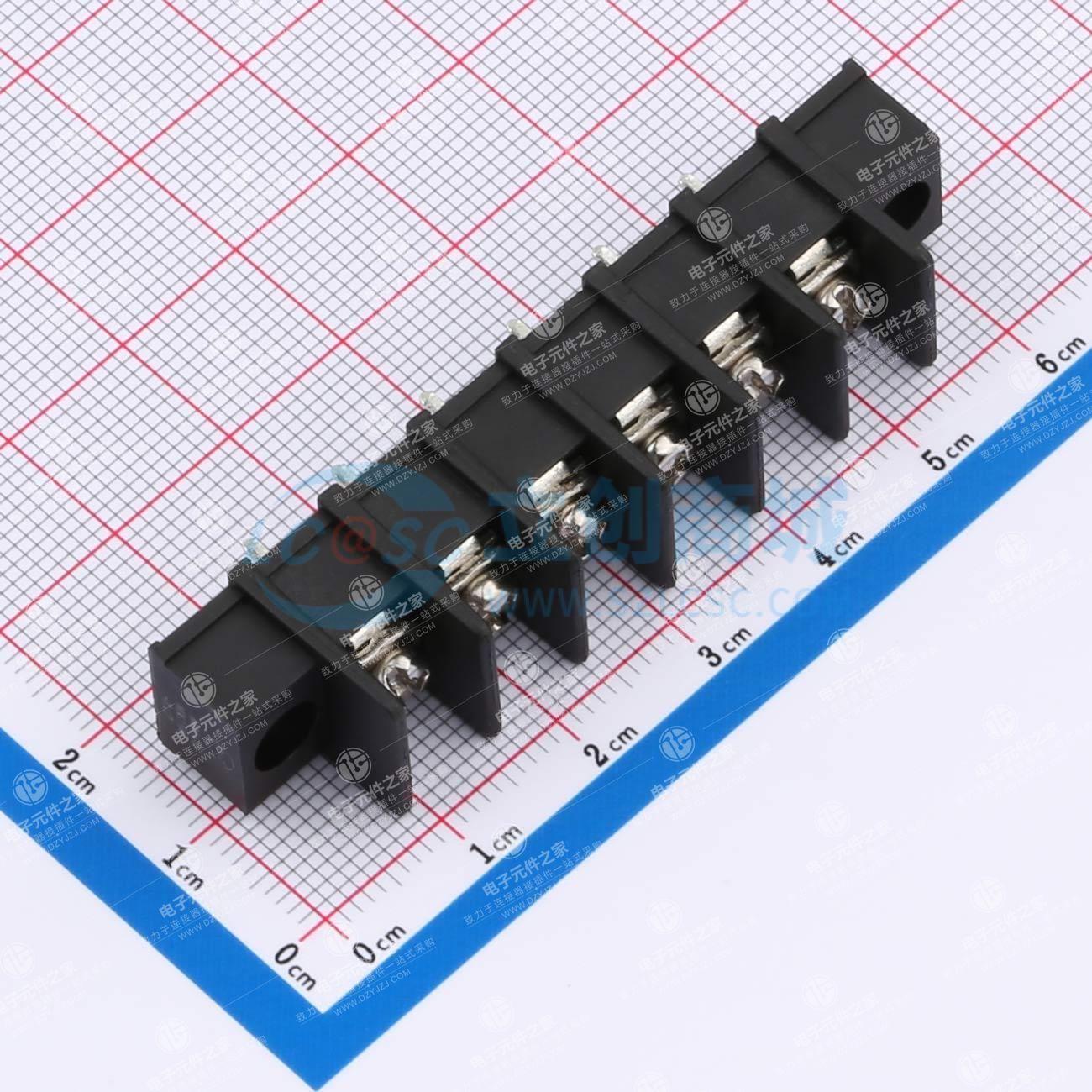 7.62mm 1x6P 直插 排数:1 每排P数:6