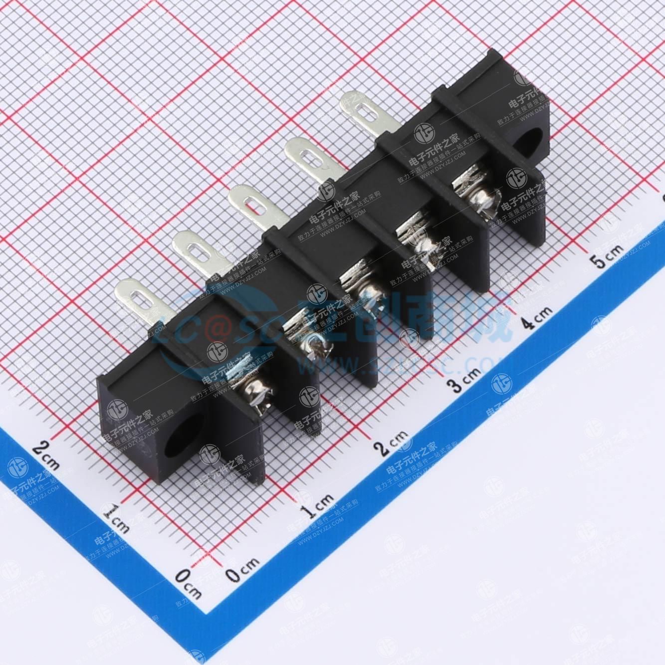 7.62mm 1x5P 直插 中脚 排数:1 每排P数:5