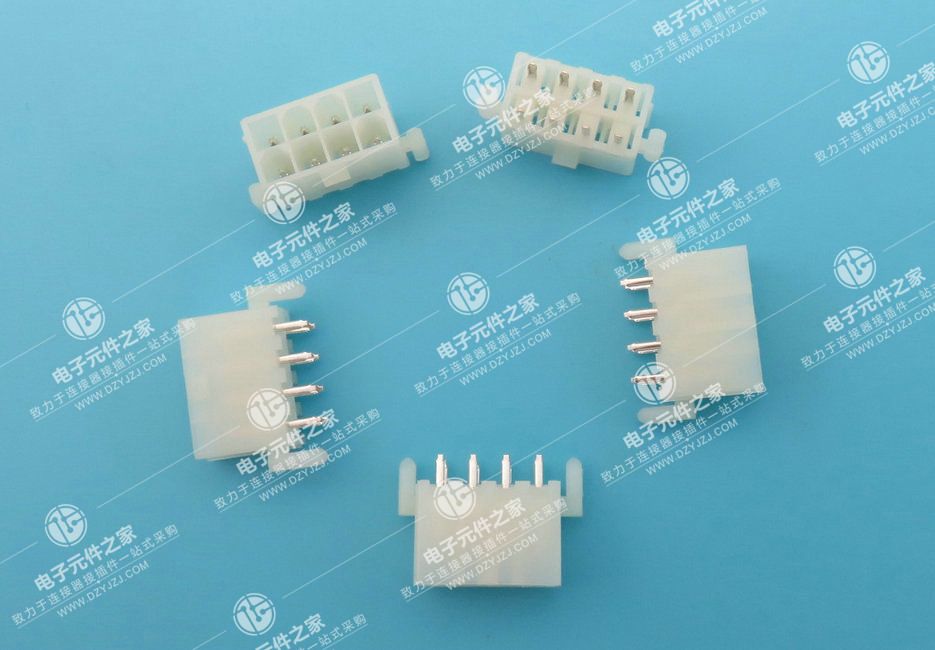 MX4.2 180°DIP  2XN Pin 空心针带柱