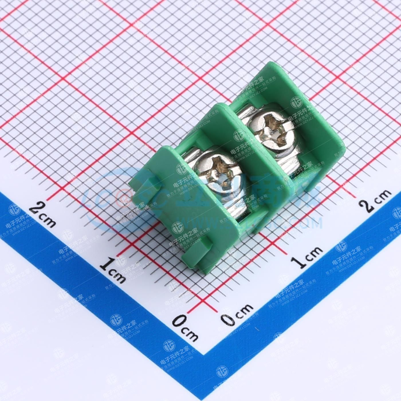 7.62mm 1x2P 直插 边脚 排数:1 每排P数:2